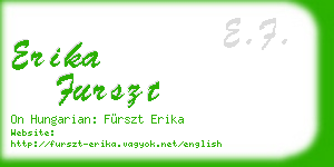erika furszt business card